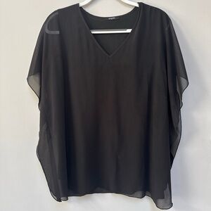Black Sheer Women's Top
